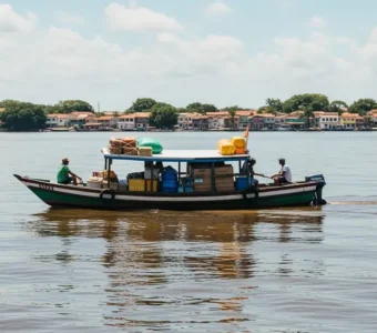 Como funciona a balsa de Manaus para Belém?